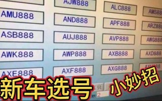 广东车牌靓号大全及价格表，车牌靓号找黄牛有用吗